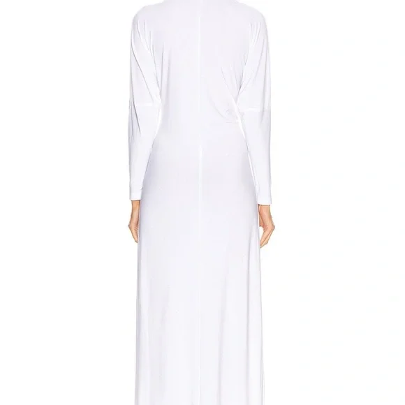 NORMA KAMALI White Tie Front NK Shirt Dress in size M/38 - Picture 3 of 8